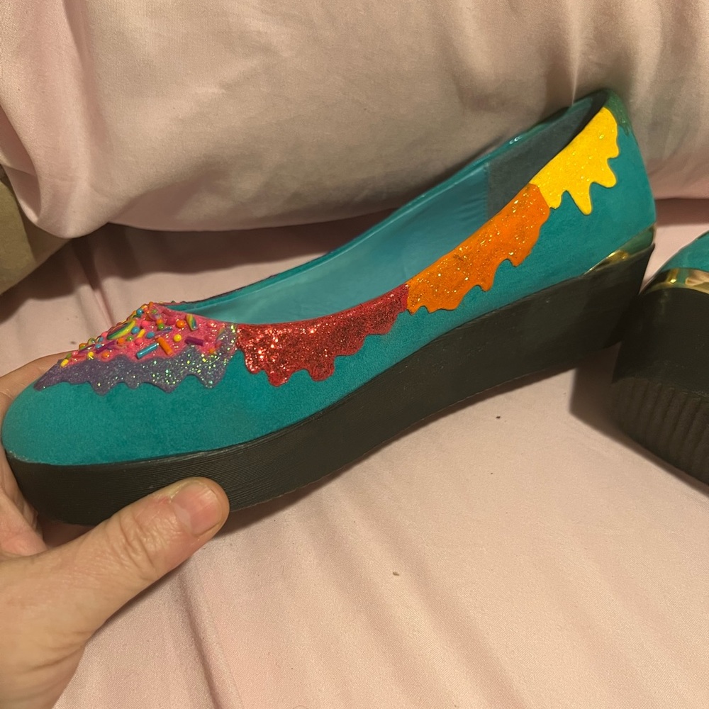 Cute Handmade Candy low wedges - Picture 3 of 16